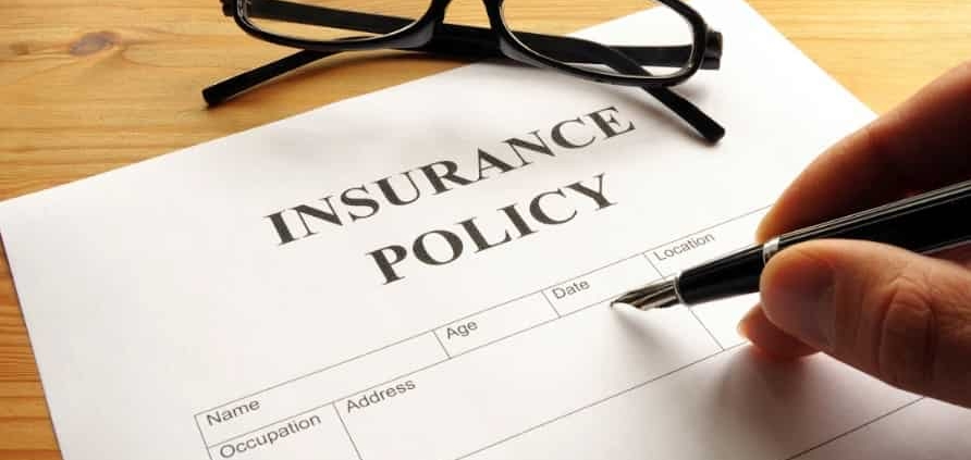 Copy of an Insurance Policy