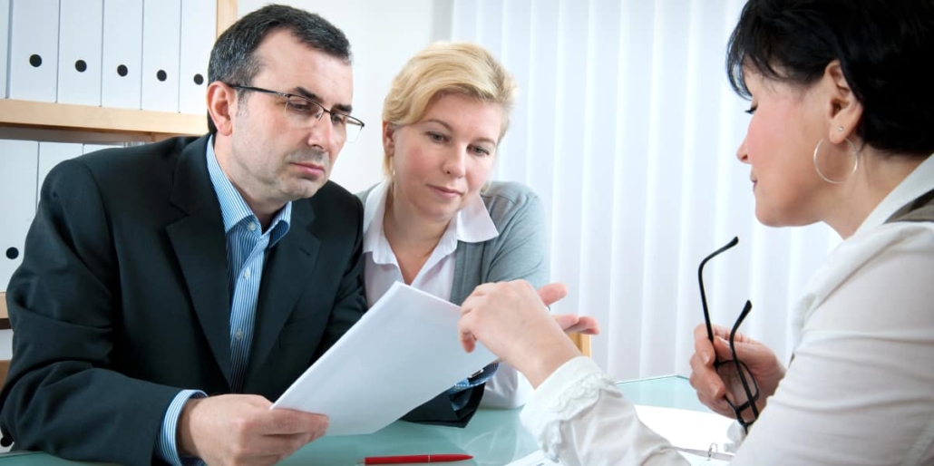 Couple looking at an estate planning package in Las Vegas