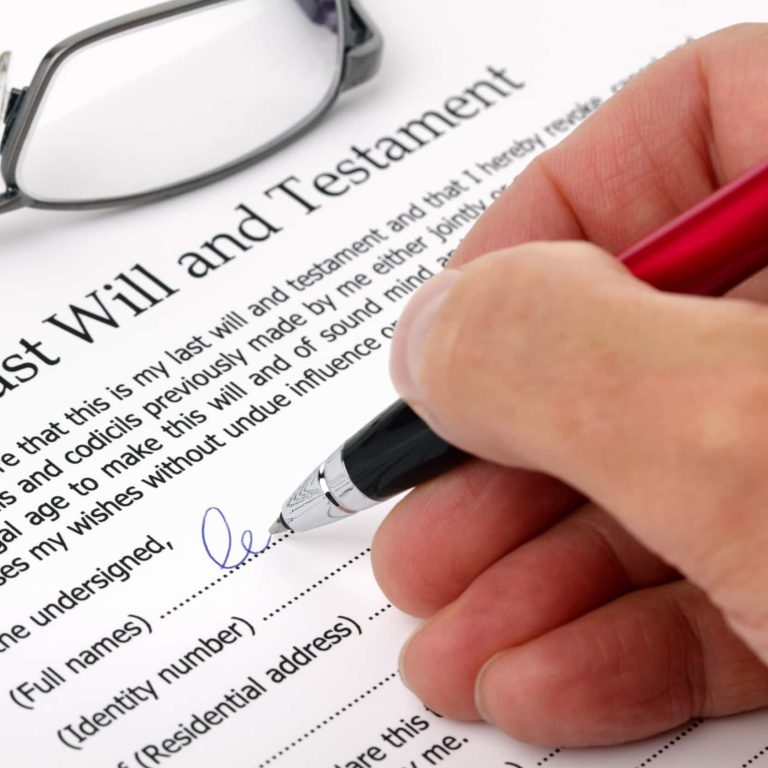 Signing a will
