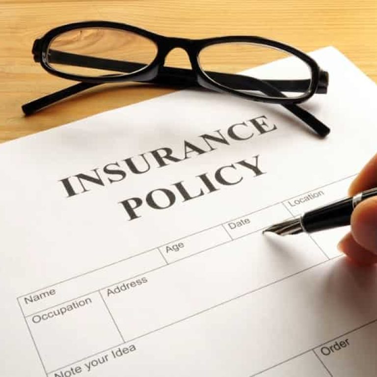 Copy of an Insurance Policy